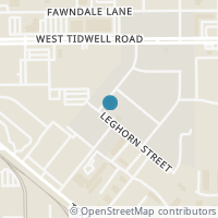 Map location of 8306 Leghorn St, Houston TX 77040