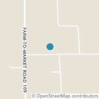 Map location of 1033 Dr Neal Rd, New Ulm TX 78950