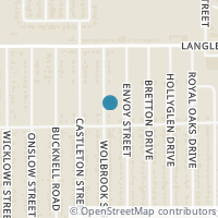 Map location of 10510 Wolbrook Street, Houston, TX 77016