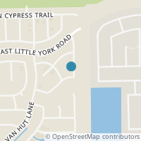 Map location of 10115 Churchill Oaks Ln, Houston TX 77044