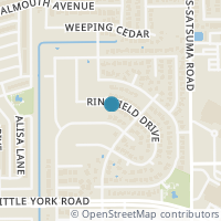 Map location of 15123 Ringfield Drive, Houston, TX 77084
