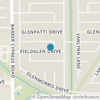Map location of 17722 Fieldglen Drive, Houston, TX 77084