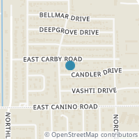 Map location of 411 Candler Dr, Houston TX 77037