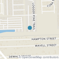 Map location of 10510 Pine Landing Drive, Houston, TX 77088