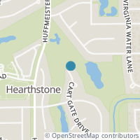 Map location of 7534 Cart Gate Drive, Houston, TX 77095