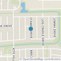 Map location of 7531 Stamen Drive, Houston, TX 77041