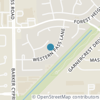 Map location of 17910 Western Pass Ln, Houston TX 77095