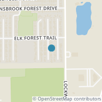 Map location of 11626 Silent Elm St, Houston TX 77044