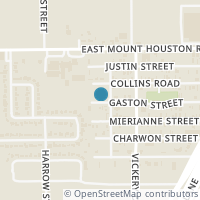 Map location of 4511 Gaston Street, Houston, TX 77093