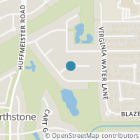 Map location of 14407 Sugar Mill Circle, Houston, TX 77095
