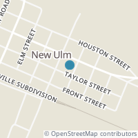 Map location of 551 Main St, New Ulm TX 78950