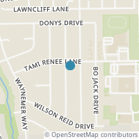 Map location of 8218 Debbie Gay Dr, Houston TX 77040