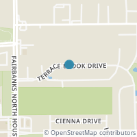 Map location of 8335 Terrace Brook Drive, Houston, TX 77040
