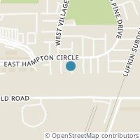 Map location of 5722 Easthampton Drive #B, Houston, TX 77039