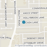 Map location of 4414 Cicada Lane, Houston, TX 77039