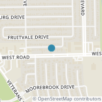 Map location of 955 Crestbrook Dr, Houston TX 77038