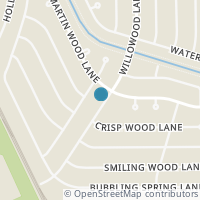 Map location of 9419 Willow Wood Ln, Houston TX 77086