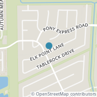 Map location of 10326 Elk Point Ln, Houston TX 77064