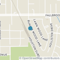 Map location of 8023 Bunker Wood Ln, Houston TX 77086
