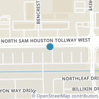 Map location of 11023 Crinkleawn Dr, Houston TX 77086