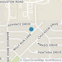 Map location of 11627 Wolf Run Ln, Houston TX 77065