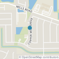 Map location of 12707 Copper Mill Drive, Houston, TX 77070