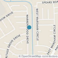 Map location of 12414 Warrenwood Drive, Houston, TX 77066