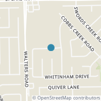 Map location of 2719 Thompson Creek Drive, Houston, TX 77067