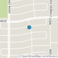 Map location of 10703 Glenway Drive, Houston, TX 77070