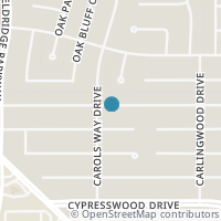 Map location of 12223 Normont Drive, Houston, TX 77070