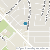 Map location of 12506 Oakcroft Drive, Houston, TX 77070