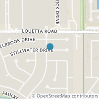 Map location of 11718 Stillwater Drive, Houston, TX 77070
