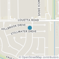 Map location of 11806 Stillwater Dr, Houston TX 77070