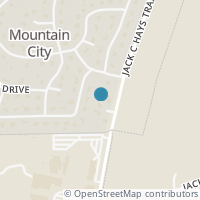 Map location of 4620 Jack C Hays Trl, Mountain City TX 78610
