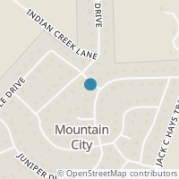 Map location of 122 Pin Oak Dr, Mountain City TX 78610
