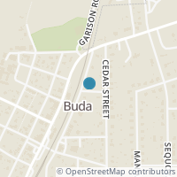 Map location of 301 Railroad Street, Buda, TX 78610