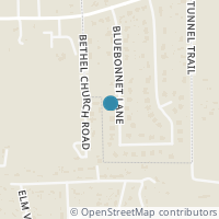 Map location of 12008 Bluebonnet Ln, Manchaca TX 78652