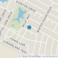 Map location of 6724 Cornish Hen Ln, Austin TX 78747