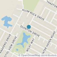 Map location of 6600 Quinton Drive, Austin, TX 78747