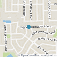 Map location of 2405 Wilma Rudolph Rd, Austin TX 78748