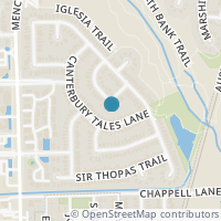 Map location of 11021 Franklins Tale Loop, Austin TX 78748