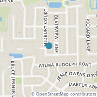 Map location of 11417 Midbury Court, Austin, TX 78748