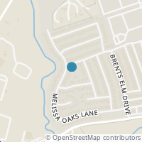 Map location of 1602 Melissa Oaks Lane, Austin, TX 78744