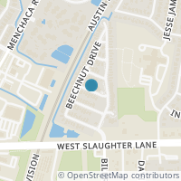 Map location of 1401 Sweetgum Ct, Austin TX 78748