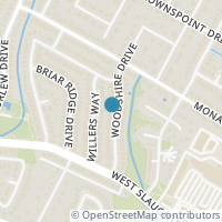 Map location of 9802 Woodshire Drive, Austin, TX 78748