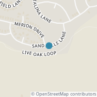 Map location of 378 Sand Hills Ln, Austin TX 78737