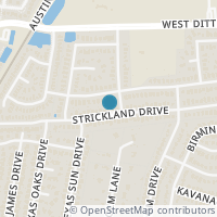 Map location of 1308 Strickland Dr, Austin TX 78748