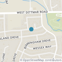 Map location of 1135 Tetbury Lane, Austin, TX 78748
