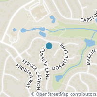 Map location of 10905 Cusseta Lane, Austin, TX 78739