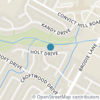 Map location of 3704 Holt Drive, Austin, TX 78749